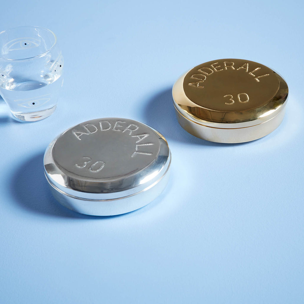 SilverPlated Adderall Pill Box Jonathan Adler UK