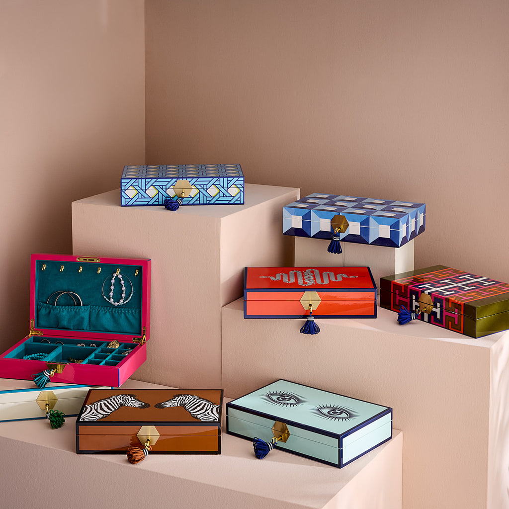 Basketweave Lacquer Jewelry Box | Jonathan Adler UK