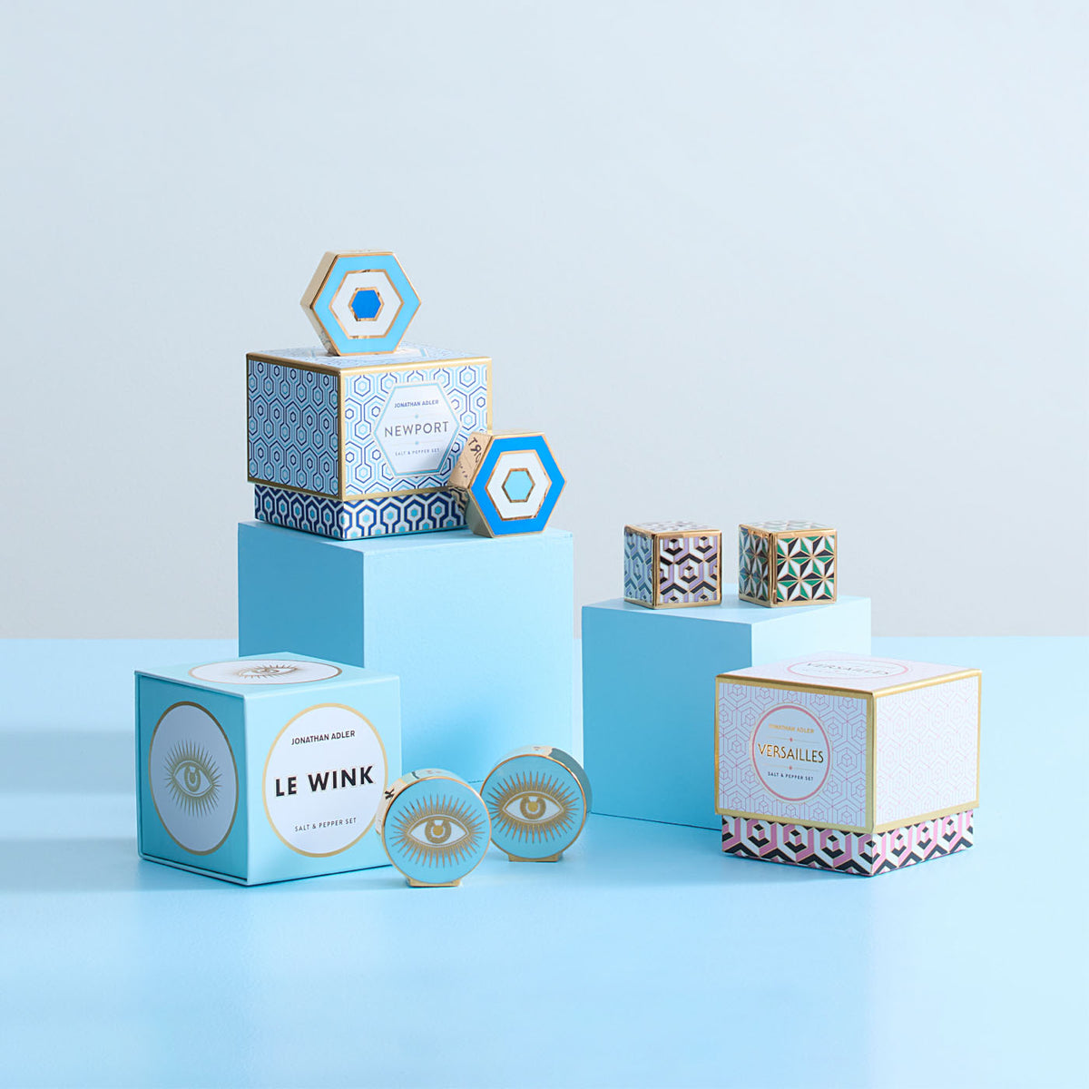 salt and pepper shaker collection - styled view