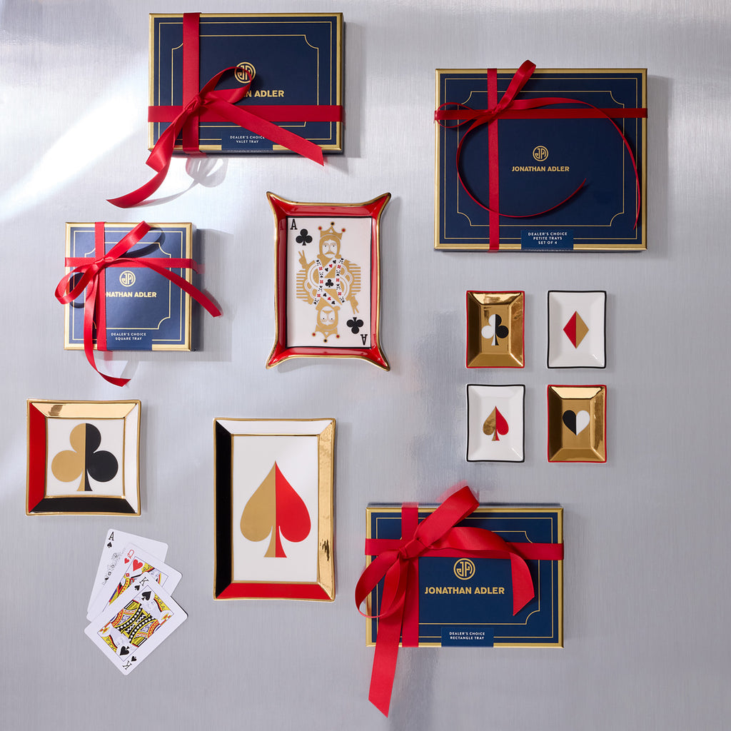 小物入れ JONATHAN ADLER SORRENTO SQUARE TRAY Sorrento Rectangle Tray in Porcelain | Jonathan Adler