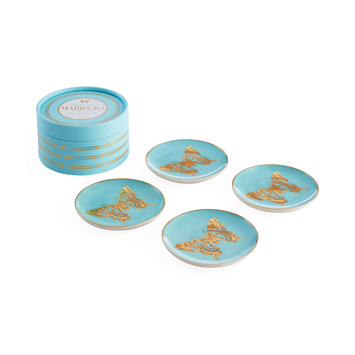 Mariposa Coaster Set with box view