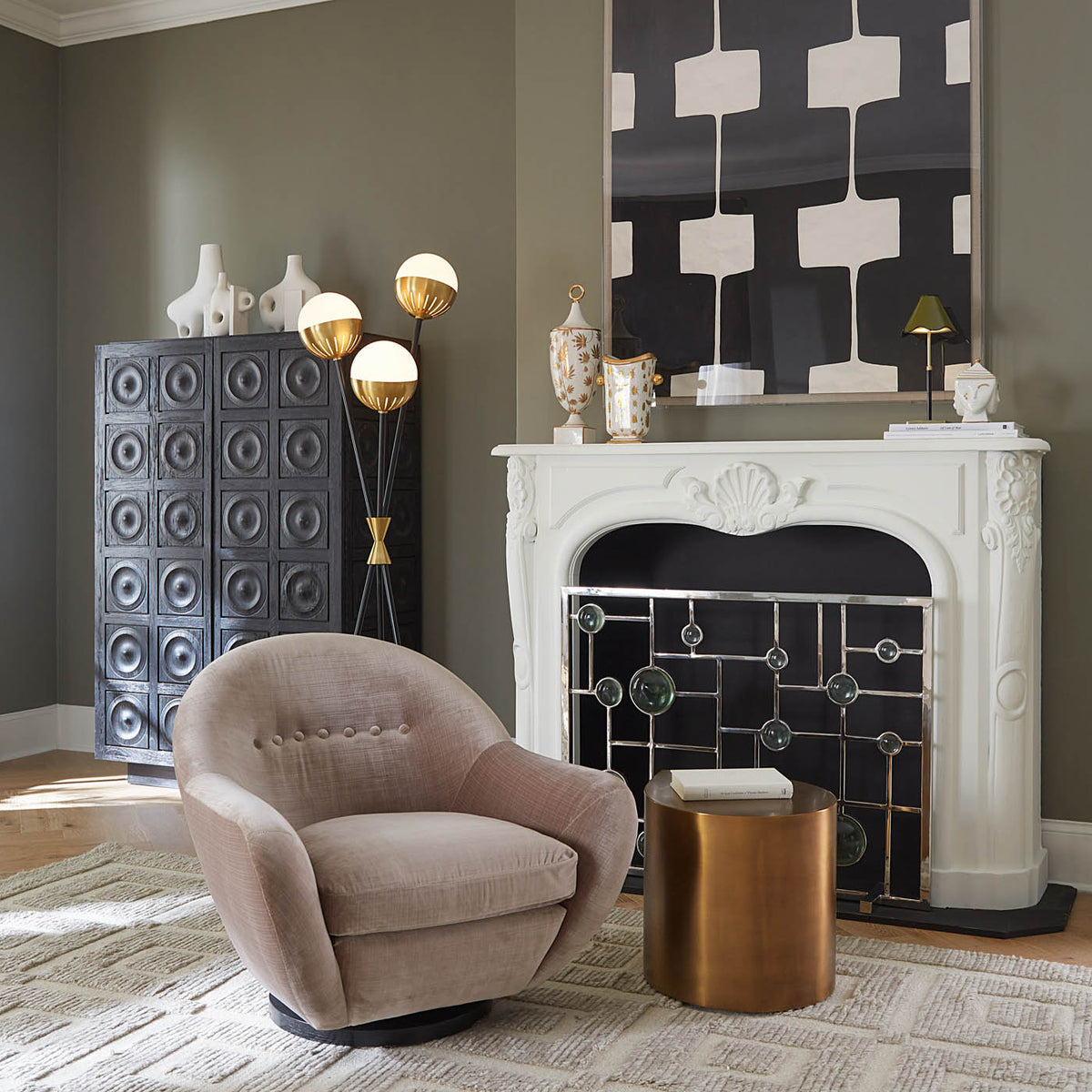 jonathan adler hand woven rug collection - styled view 10