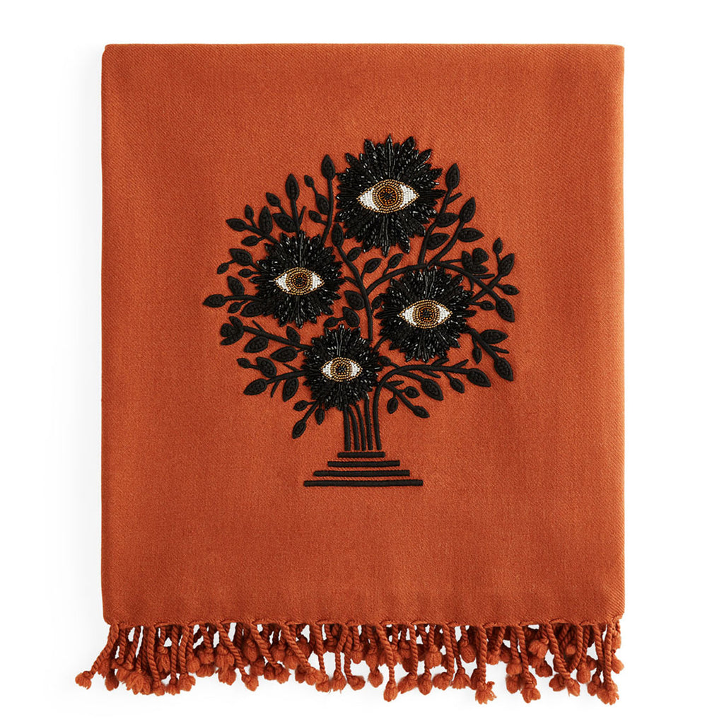 Tree of Eyes Embellished Throw Jonathan Adler UK
