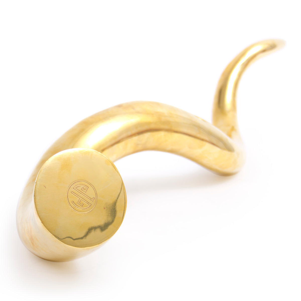 brass horn giant - side view