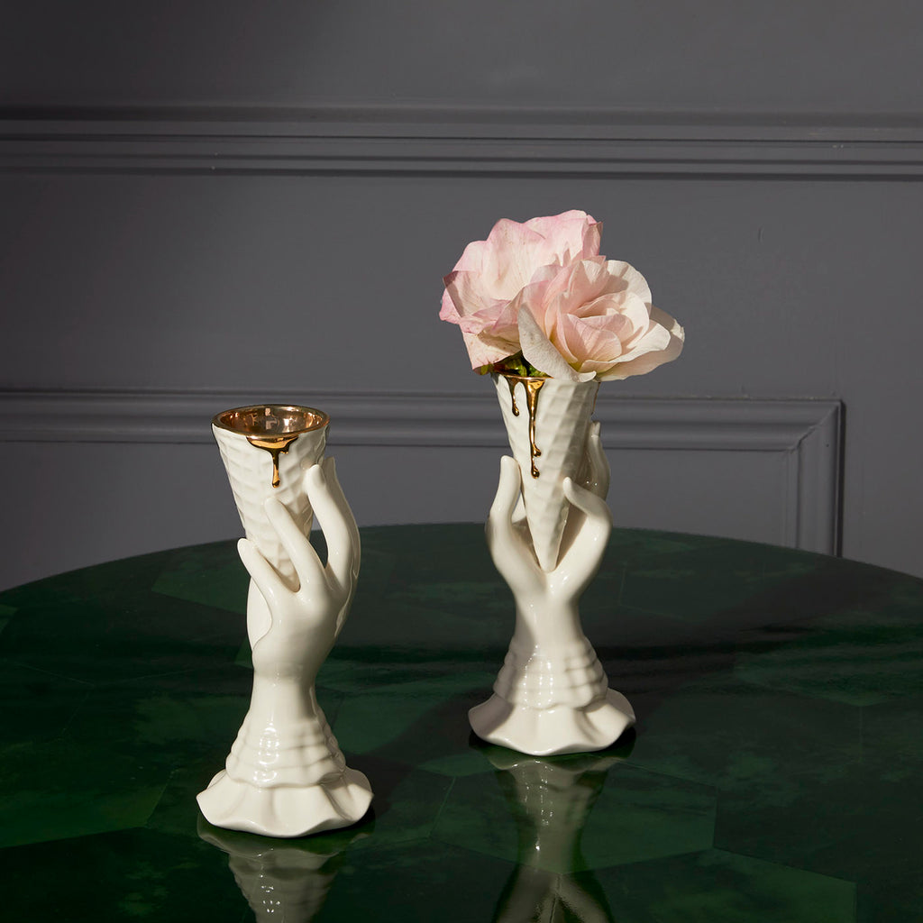 Gilded I-Scream Vase | Jonathan Adler UK