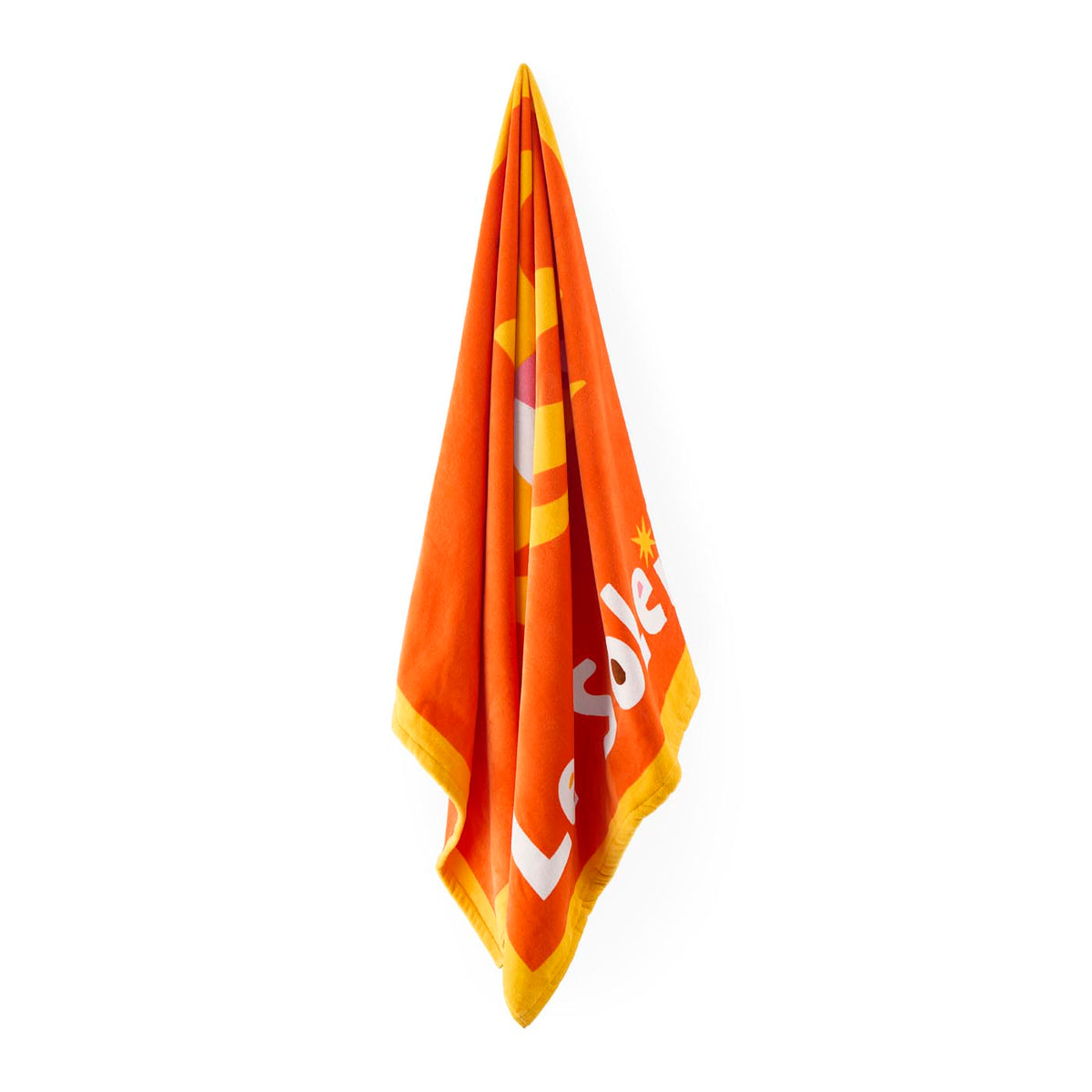 Le Soleil beach towel hanging