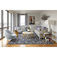 ether chair rialto lavender brigitte sofa marble triangle tables - styled view