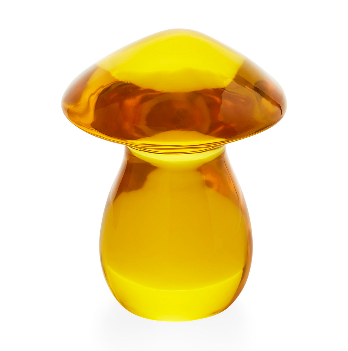 Acrylic Mushroom Objet Yellow - styled view