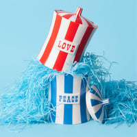 vice peace and love canister for breast cancer research foundation donation - styled view 3