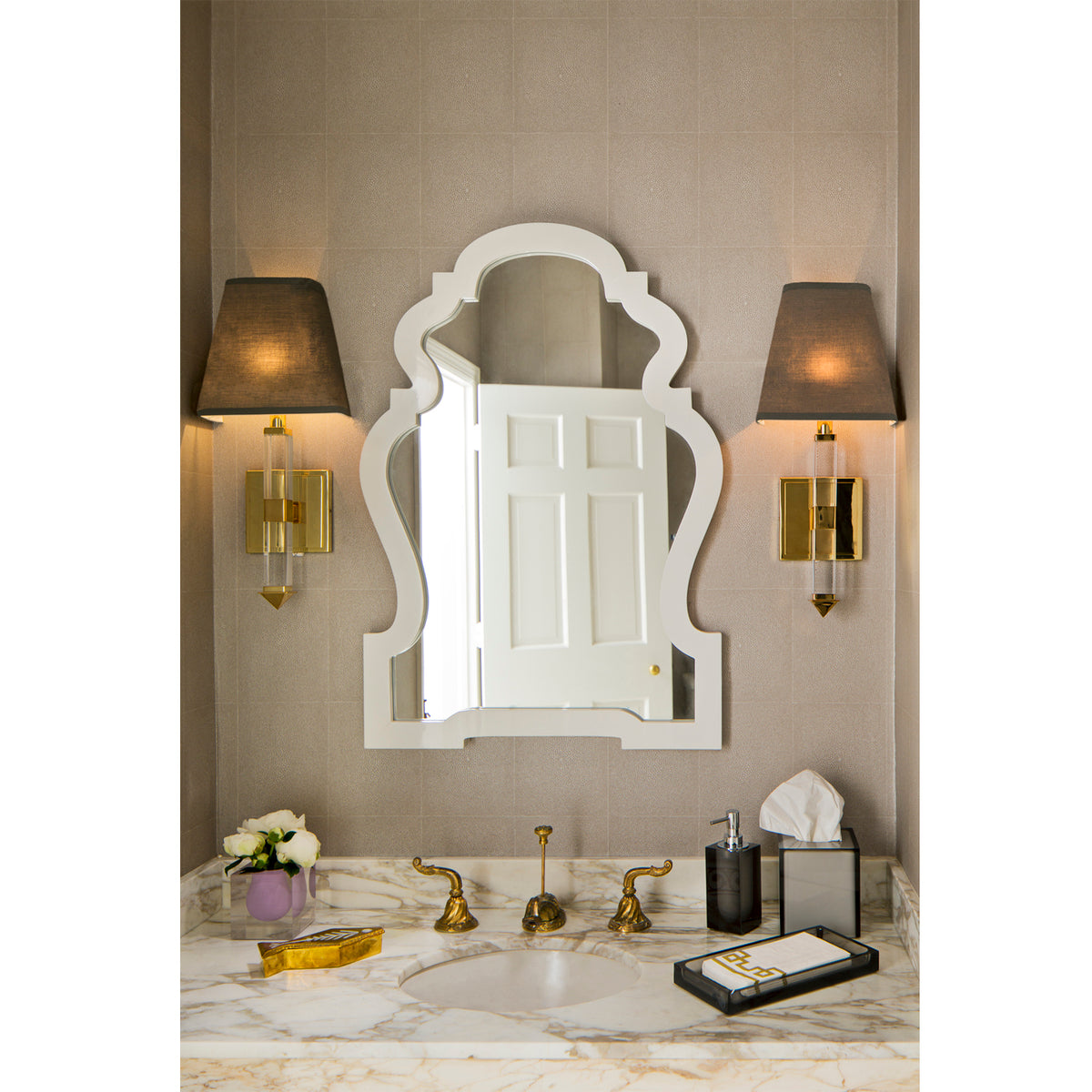 hollywood bath collection smoke - styled view 1