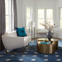 small squares hand knotted rug collection
