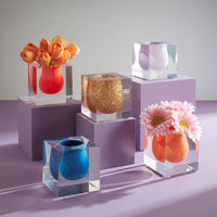 bel air mini scoop vase voltair chair - styled view Fall23
