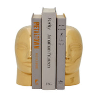 Brass Atlas Bookends - angle view