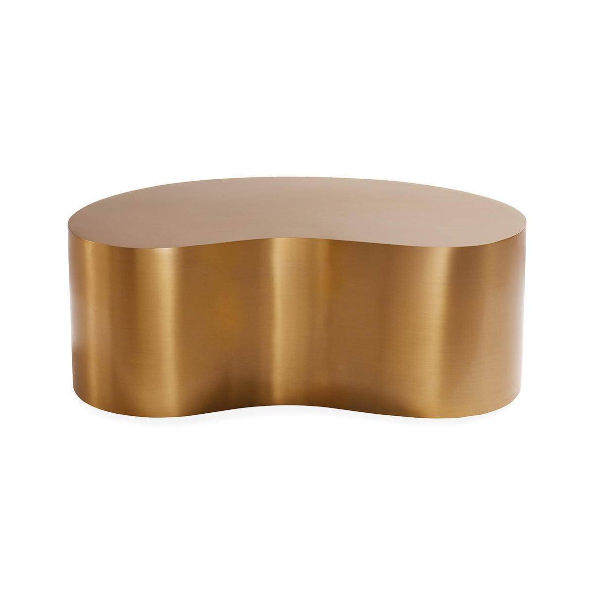 Brass Kidney Large Table details view
