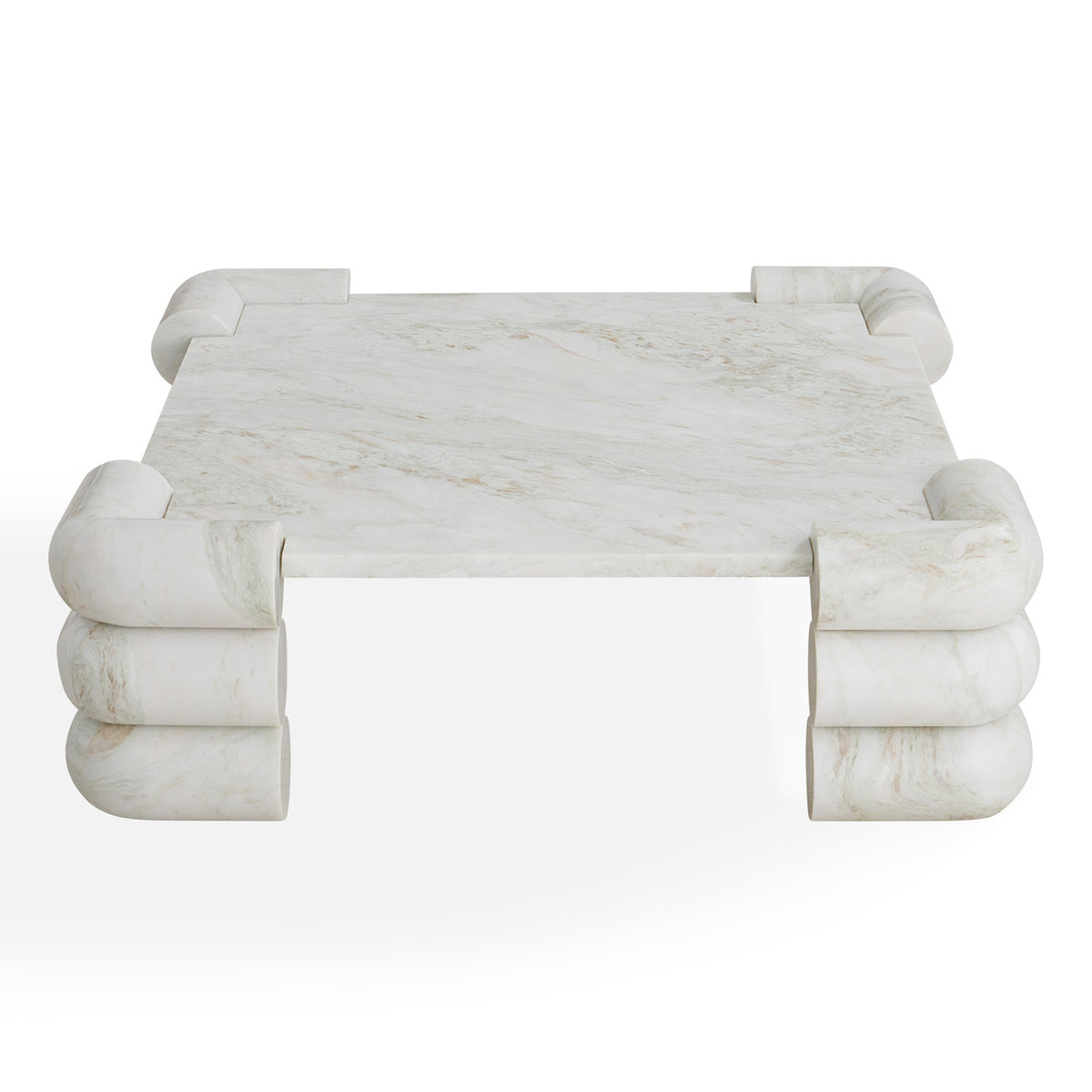 Circuit Marble Cocktail Table - front view