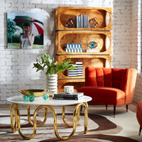 Draper Club Chair with Bond Etagere