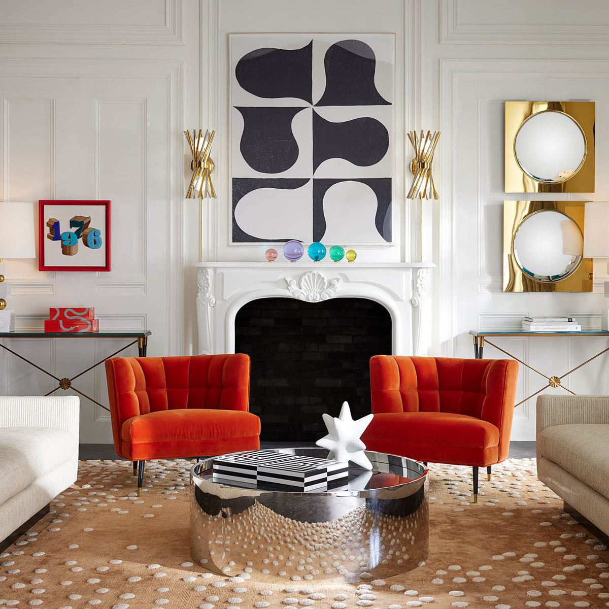 Draper Club Chair - set view