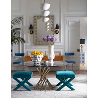 checkerboard hand-loomed rug ivory - styled view 9