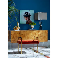 botanist snake and apple bowl bond credenza beaumong bench - styled view