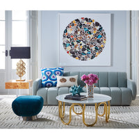 botanist specimen vase scalinatella cocktail table brigitte sofa living room - styled view