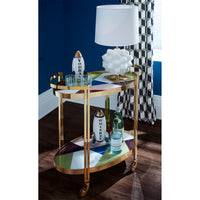 torino bar cart rocket decanters georgia table lamp - styled view 1