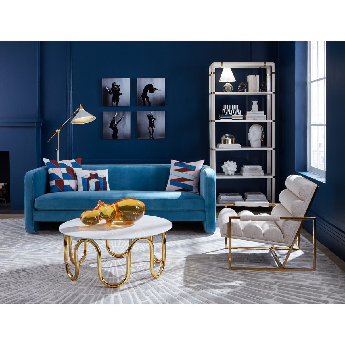 scalinatella cocktail table sunset sofa - styled view