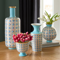 Basketweave Cuff Vase - group view