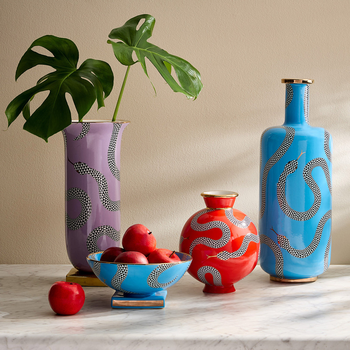 Eden Flared Tall Vase - styled view