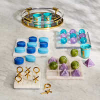 Mustique Tic Tac Toe Set with renaissance art