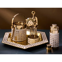Basketweave Barware - styled view