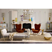 Modern living room with stylish furniture and decor
