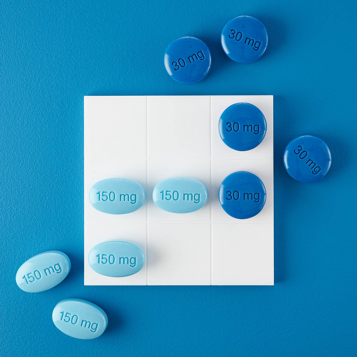 Full Dose Acrylic Tic-Tac-Toe Set - styled view