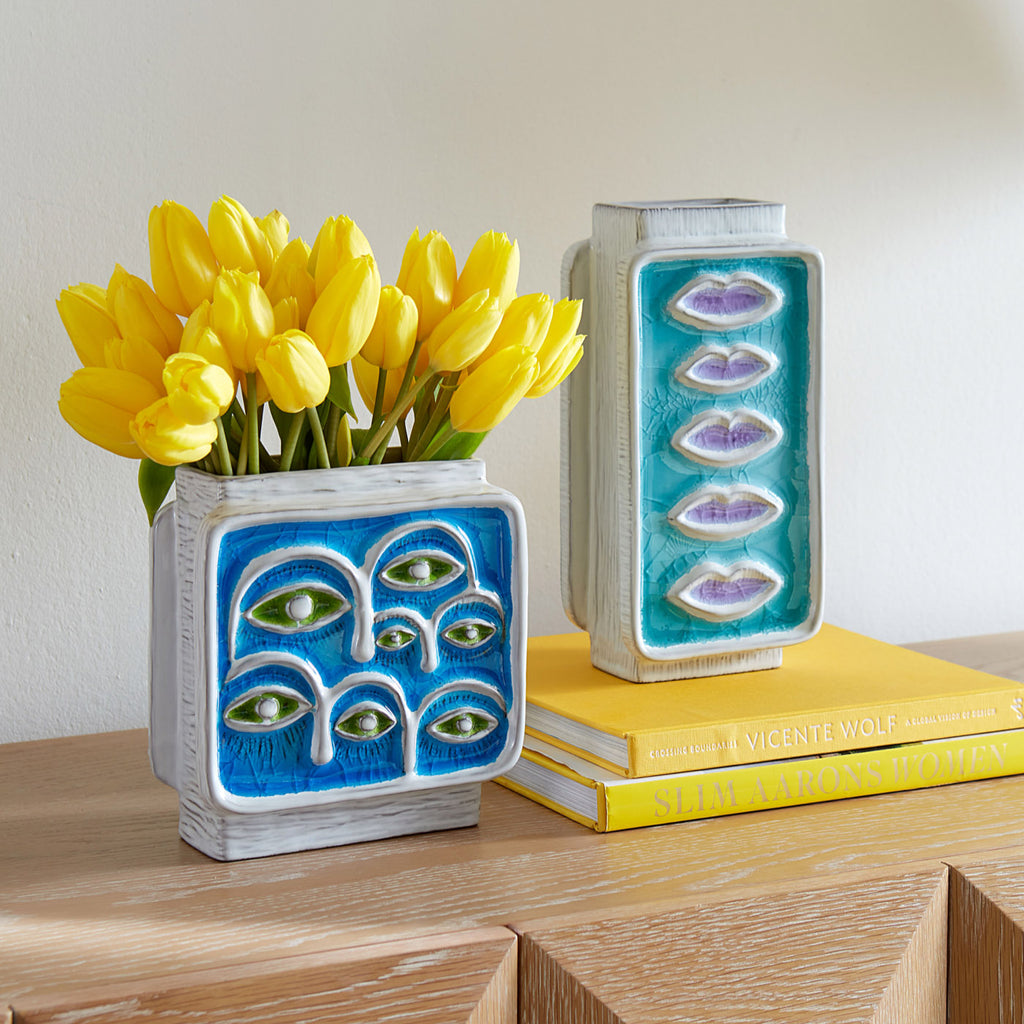 Glass Menagerie Lips Vase Jonathan Adler UK