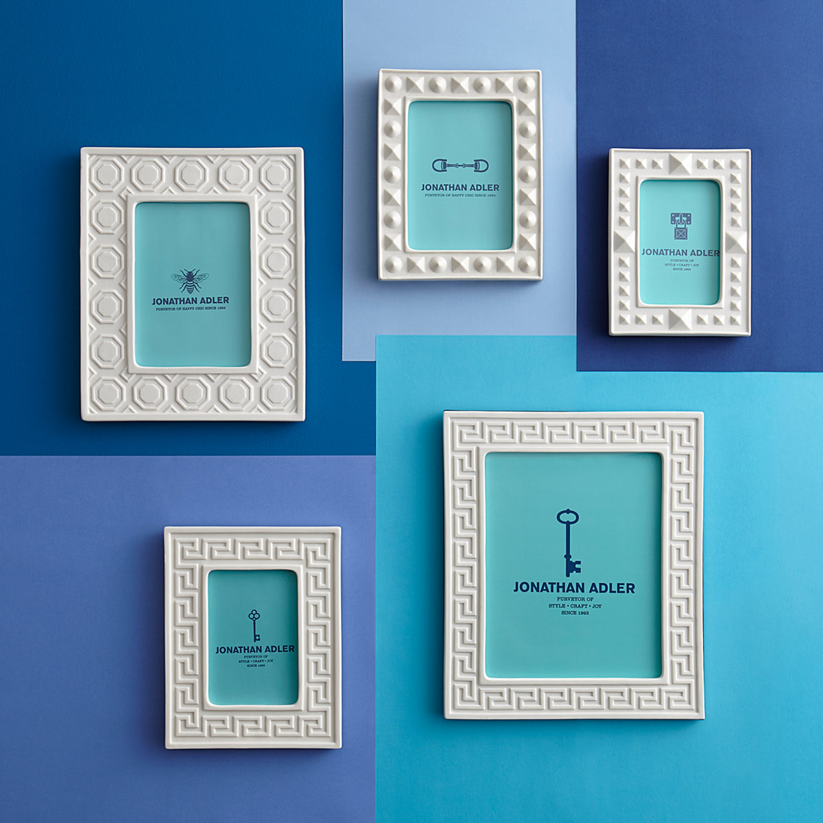 charade frame collection blue background - styled view