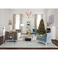 rider two-tier side table lampert sofa living room - detail styled view