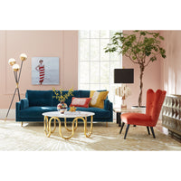scalinatella cocktail table malibu sofa ripple slipper chair - styled view