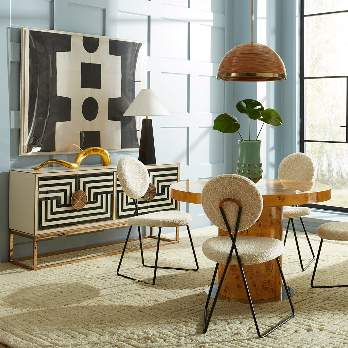 Bond Round Dining Table opened view