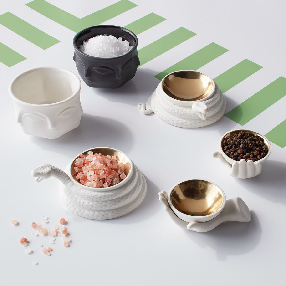 salt pepper cellars view - group view