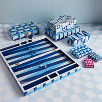 sorrento lacquer box large blue - styled view 2