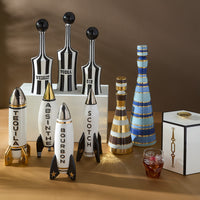 tequila rocket decanter - holiday view