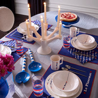 eve candelabra bond dining table goldfinger dining chairs christmas tree - styled view