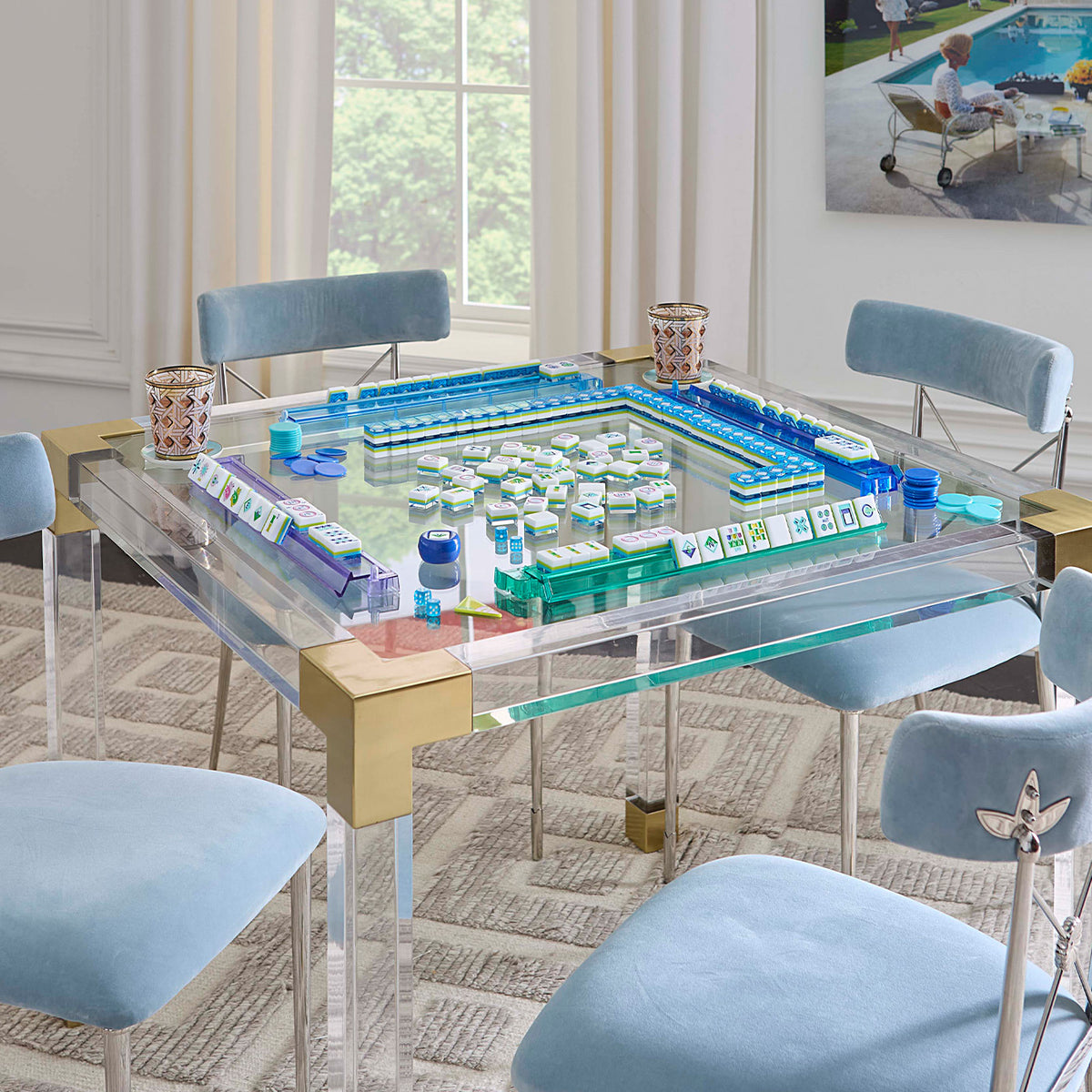 Basketweave Mahjong Set