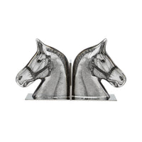 Horse Head Bookends - styled view