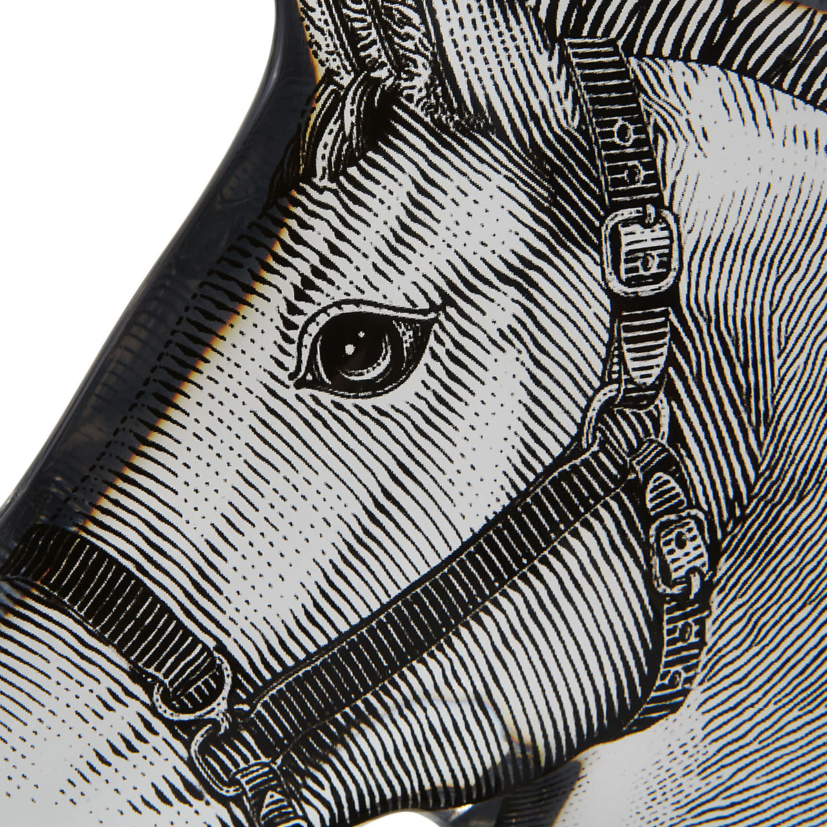 Horse Head Bookends - front view
