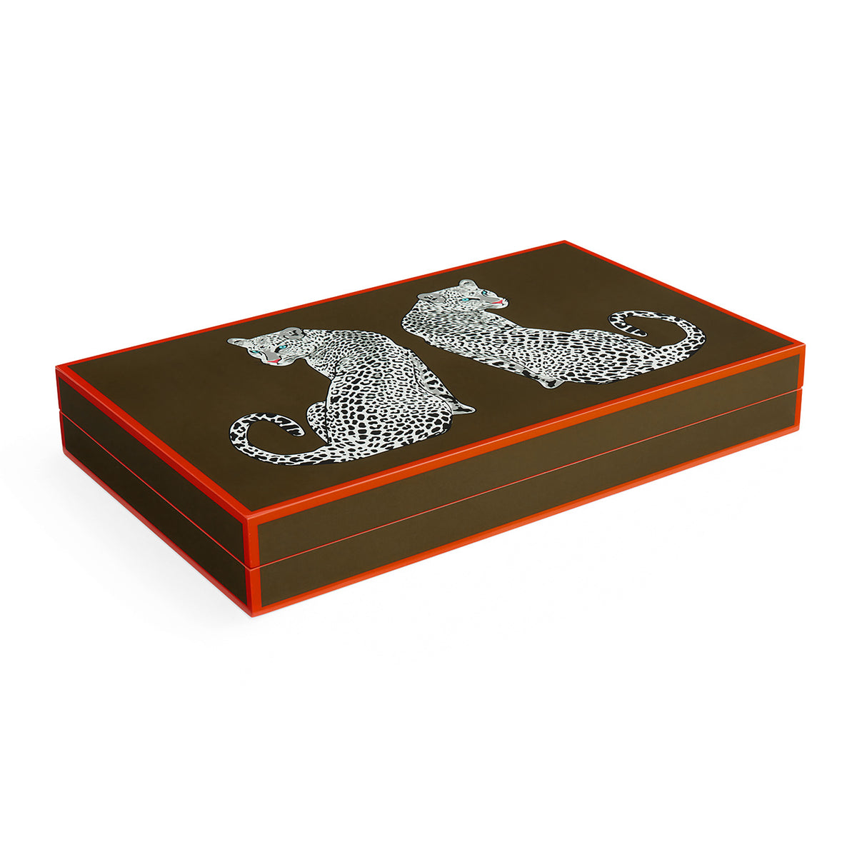 Leopard Backgammon Set - opened view 2