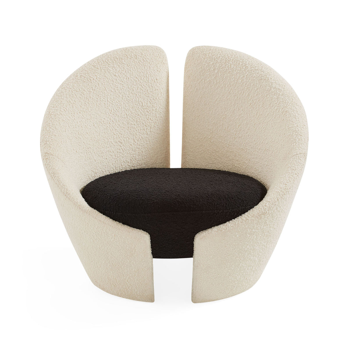 Marais Lounge Chair Olympus Snow Ebony - angle view