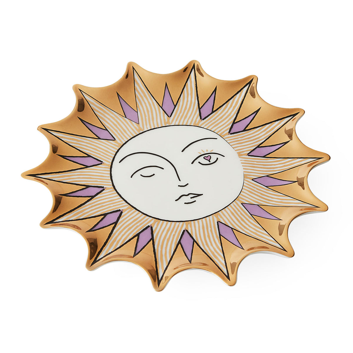 Muse Sun Trinket Tray - styled view