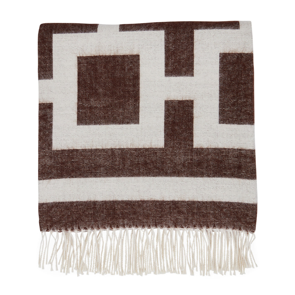 nixon baby alpaca throw lavender white folded - front view