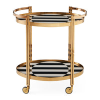 Op Art Bar Cart - front view