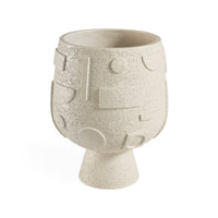 Osaka Puzzle Concrete Planter - front view